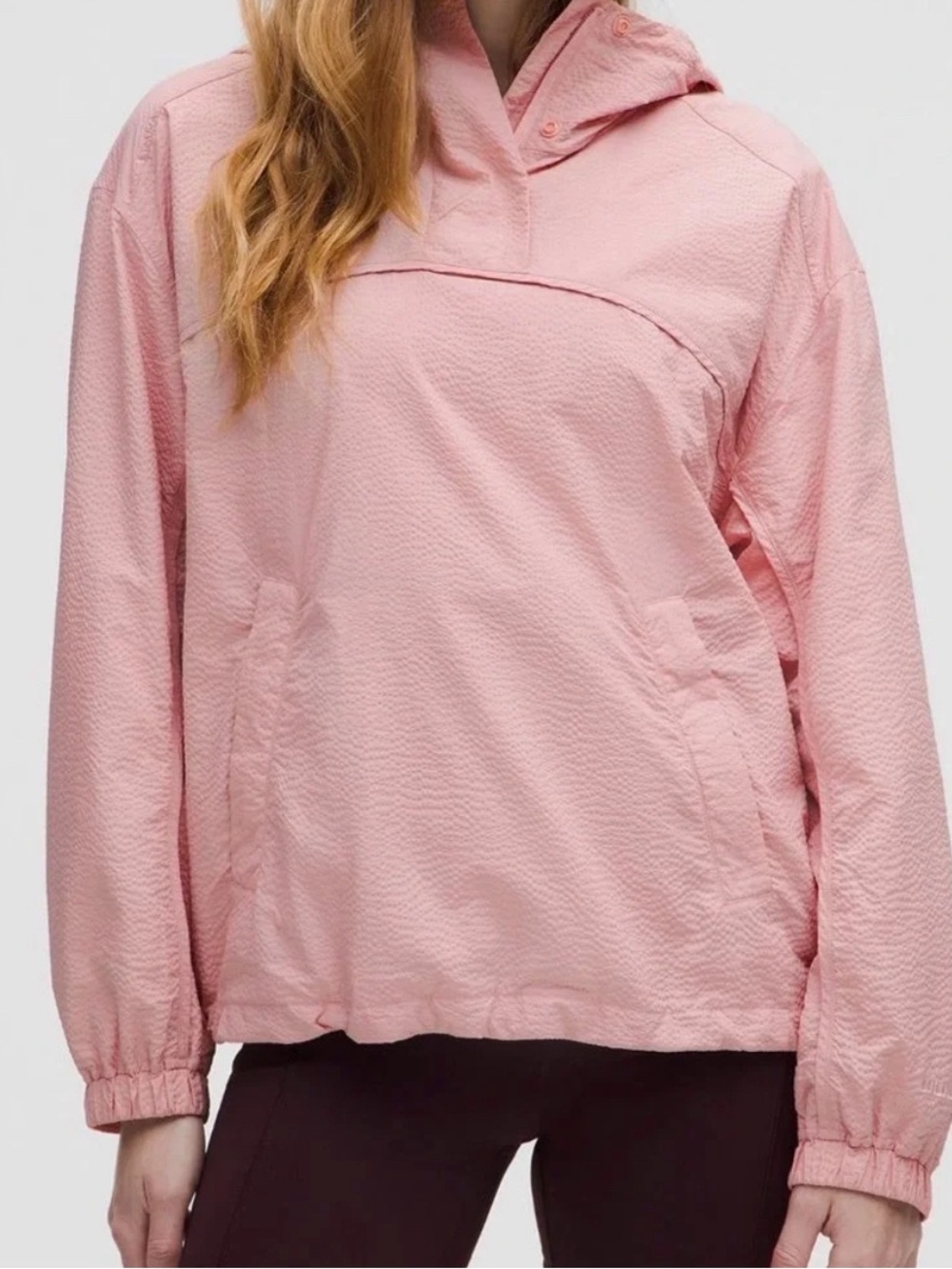 Lululemon Pack Lite Anorak-Pink Haze-with Hood-Small oversized fit